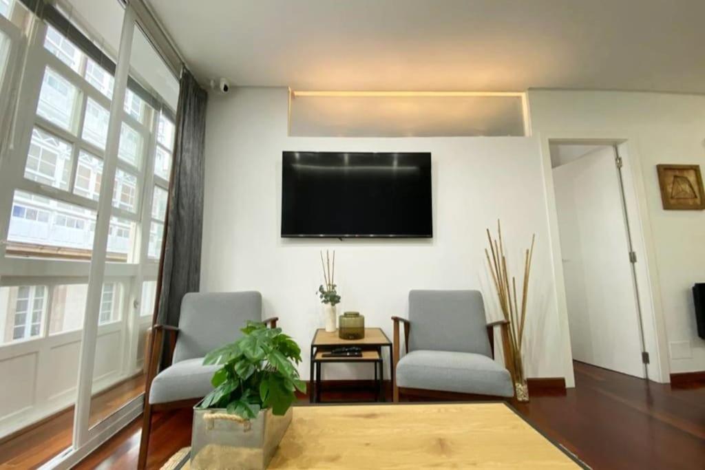 Apartamento 2H 2B En El Centro Con Garaje Apartment A Coruna Luaran gambar